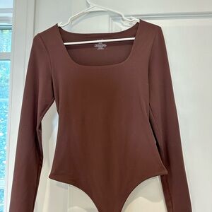 Nuuds Chocolate Brown Top Bodysuit